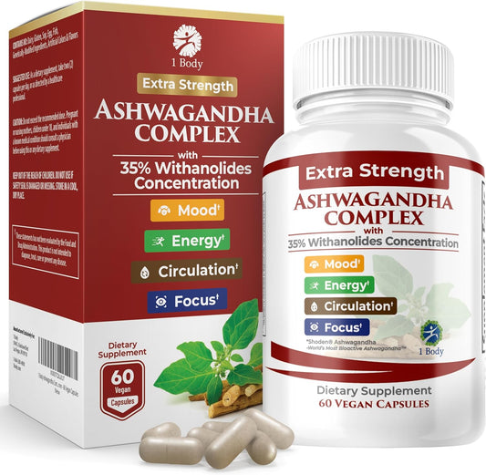 1 body Adaptogen Complex with Ashwagandha Supplement